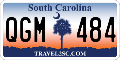SC license plate QGM484