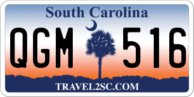SC license plate QGM516