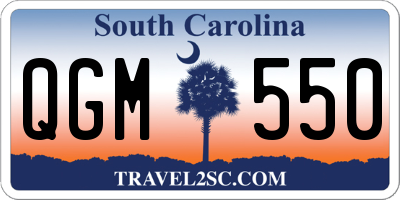 SC license plate QGM550