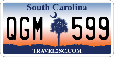 SC license plate QGM599