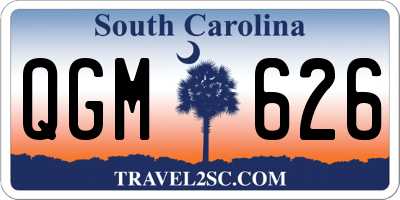 SC license plate QGM626