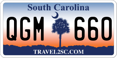 SC license plate QGM660