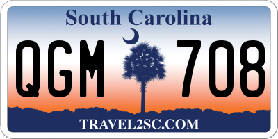 SC license plate QGM708