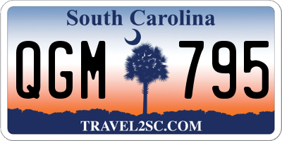 SC license plate QGM795