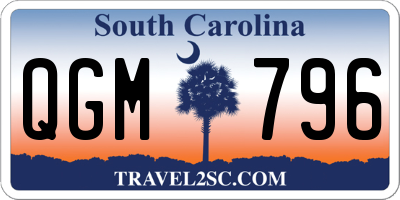 SC license plate QGM796