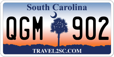 SC license plate QGM902