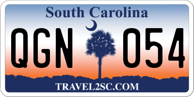 SC license plate QGN054