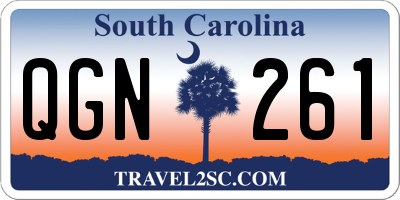 SC license plate QGN261