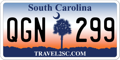 SC license plate QGN299