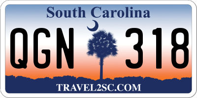 SC license plate QGN318