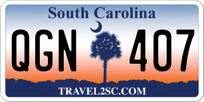 SC license plate QGN407