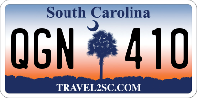 SC license plate QGN410