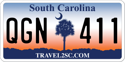 SC license plate QGN411
