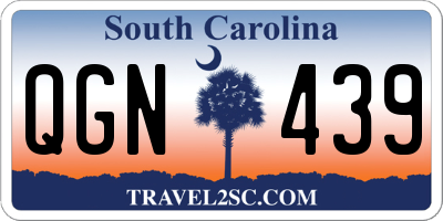 SC license plate QGN439