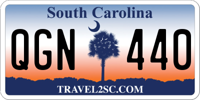 SC license plate QGN440