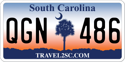 SC license plate QGN486