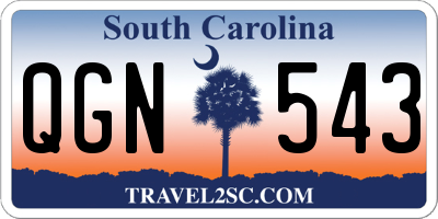 SC license plate QGN543