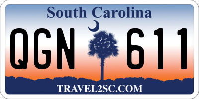 SC license plate QGN611