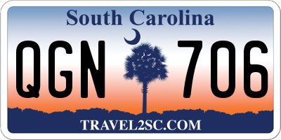 SC license plate QGN706