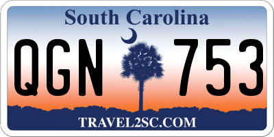 SC license plate QGN753