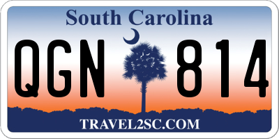 SC license plate QGN814