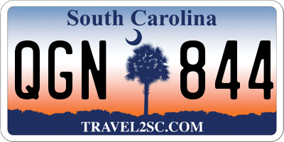 SC license plate QGN844