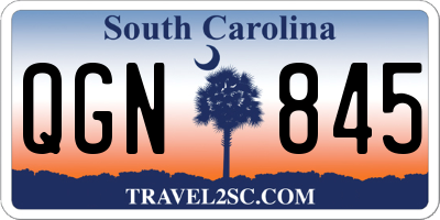SC license plate QGN845