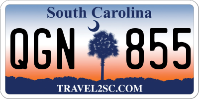 SC license plate QGN855