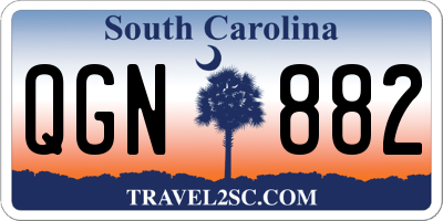 SC license plate QGN882