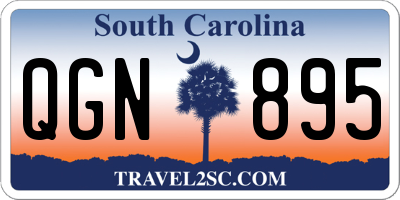 SC license plate QGN895