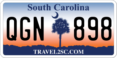 SC license plate QGN898