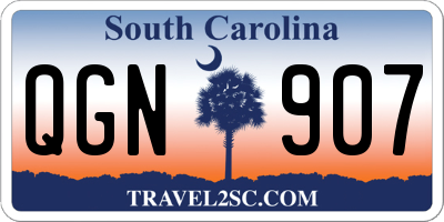 SC license plate QGN907
