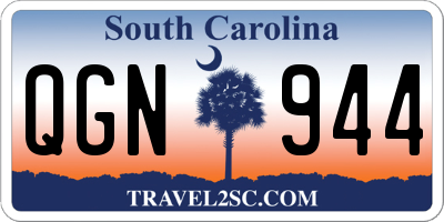 SC license plate QGN944