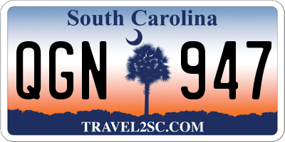 SC license plate QGN947