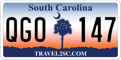 SC license plate QGO147
