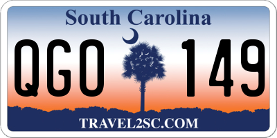 SC license plate QGO149