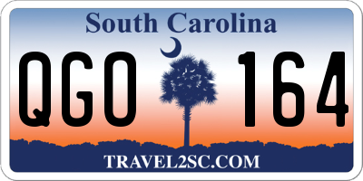 SC license plate QGO164