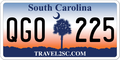 SC license plate QGO225