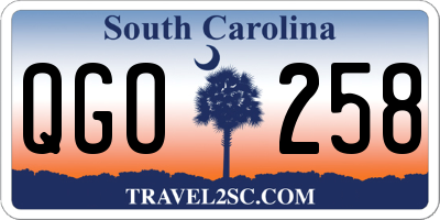 SC license plate QGO258