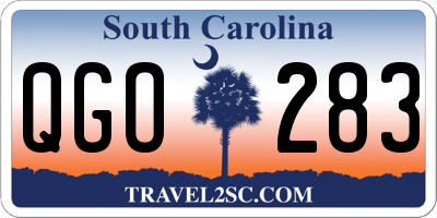 SC license plate QGO283