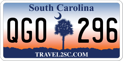 SC license plate QGO296