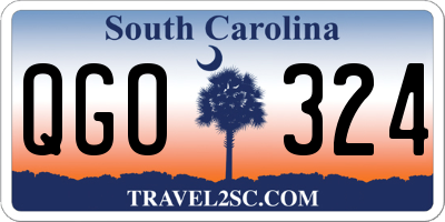 SC license plate QGO324