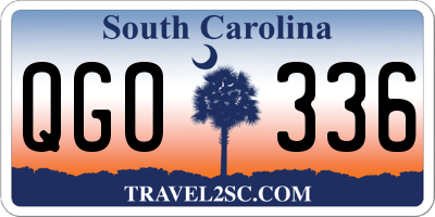 SC license plate QGO336