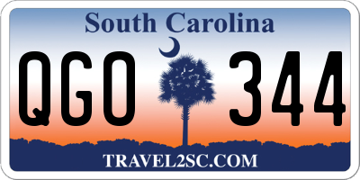 SC license plate QGO344