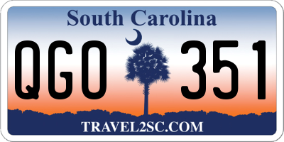 SC license plate QGO351