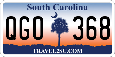 SC license plate QGO368
