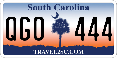 SC license plate QGO444