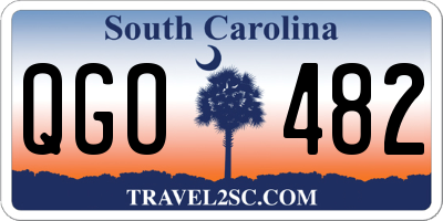 SC license plate QGO482