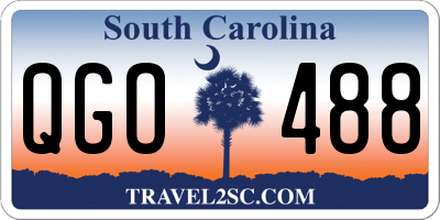 SC license plate QGO488