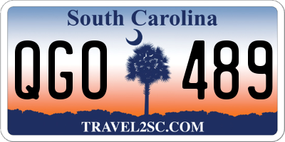 SC license plate QGO489